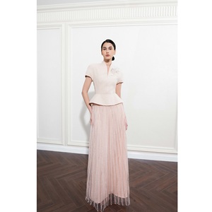 Productos de Venta Caliente 2026: Faldas Largas para Mujer NORAH, Suministro ODM de Ropa, Faldas para Mujer con Pliegues Verticales - Product Image 4