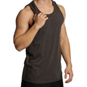 Custom <b>Mens</b> Bodybuilding Gym <b>Singlet</b> Breathable Cotton Tank Top Quick Dry Sleeveless Fitness Workout Activewear Sports Clothing - Product Image 4