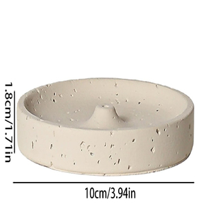 Porta Incienso de Travertino para Meditación, Spa y Decoración del Hogar, Crea una Atmósfera Relajante, Recolector de Ceniza de Incienso de Travertino - Product Image 3