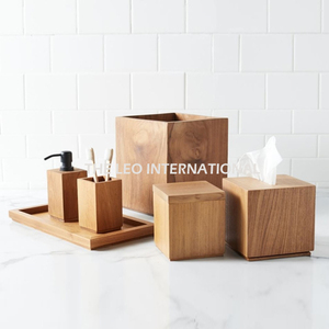 Ensemble d'accessoires de salle de bain de luxe écologiques en marbre créatif, six pièces, offrant un charme artistique pour le comptoir de salle de bain moderne - Product Image 4