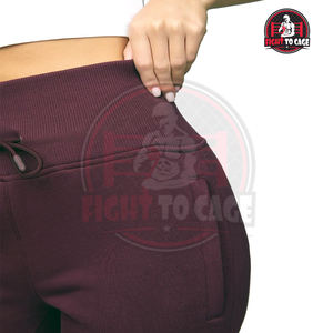 Pantalons pour femmes de qualité supérieure, nouvelle collection, confortables, avec ceinture élastique, en polaire pour l'automne et l'hiver, avec poches latérales, taille haute - Product Image 4
