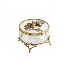 Luxury Glass Jewelry Box Display Case With Lid Small <b>Large</b> Cube Square Glass Photo Jewelry Product Display Box - Product Image 4