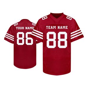 Maillot de football américain pour le jour du match, tissu maillé épais, prêt pour le match, personnalisation du nom et du numéro du joueur, impression sérigraphique, fournisseur rapide - Product Image 3