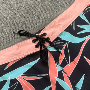 Shorts de Baño para Hombre, 100% Algodón, Transpirables, de Secado Rápido, con Estampado de Caras de Dibujos Animados, Cintura con Cordón Ajustable, Largo Medio, Casuales - Product Image 2
