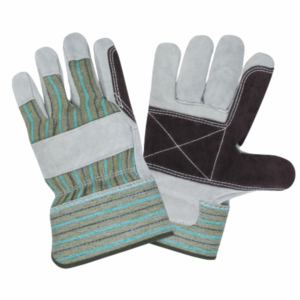 Gants de travail robustes en cuir de vachette pleine fleur pour hommes, paume double lisse renforcée, gants de rigueur polyvalents pour la sécurité industrielle - Product Image 6