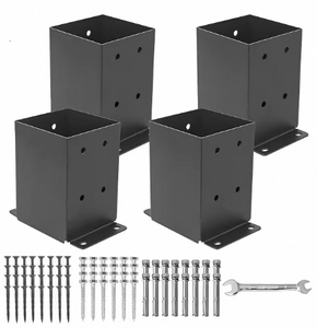 Metal Post Base Anchor for <b>Fabrication</b> <b>Services</b> metal base anchor heavy duty post base steel post anchor high quality in bulk - Product Image 6