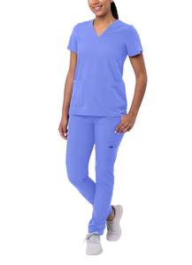 Vêtements d'hôpital pour femmes, sur mesure, extensibles et respirants, ensembles de blouses médicales 2 pièces - Product Image 5