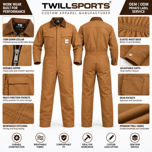 Overoles Industriales para Hombre, Ropa de Trabajo Resistente, Overol de Algodón, Uniforme de Mecánico, Ropa de Trabajo de Construcción, Ropa de Seguridad para Taller - Product Image 5