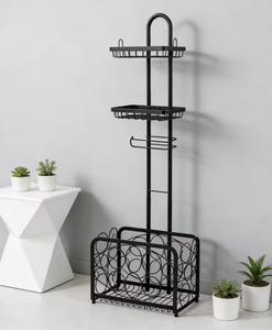 Soporte de metal para papel higiénico con estante para teléfono, revistero y almacenamiento de rollos adicionales, fabricado en Vietnam (OEM/ODM) - Product Image 3