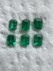 Lote de Esmeraldas Naturales de Zambia, Corte Esmeralda, Tamaños Variados, Gemas Verdes Sueltas, BALAJI GEMS para Joyería - Product Image 6