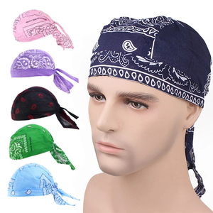 Pañuelo de Algodón para la Cabeza, Diseño Paisley Multicolor, Transpirable, Suave al Tacto, de Secado Rápido, para Primavera/Verano - Product Image 1