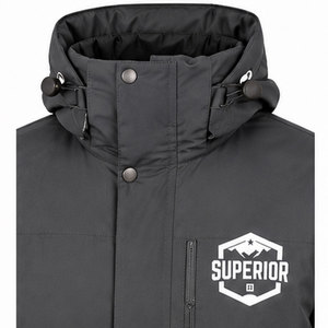 Parka longue pour homme avec capuche en fausse fourrure, poignets coupe-vent, isolation thermique et tissu de qualité supérieure, idéale pour l'hiver - Product Image 3
