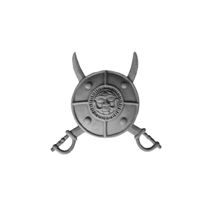 Rajput Shield Aluminum <b>Wall</b> Mount Decor Cast Iron Crossed Swords Crest Luxury Villa Entryway Guard Medallion Sun Face Plaque - Product Image 3