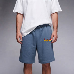 Shorts de course pour hommes 2026, 100 % coton, couleur unie, écologiques, style urbain, en toile, séchage rapide, tendance, avec détails latéraux - Product Image 4