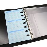 Carpeta Archivadora de Cheques NEXXGEN de 7 Anillos, Capacidad para 600 Cheques, para Hojas de 9" x 13", Carpeta Impermeable de PP con Impresión Digital UV y Cierre