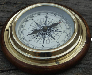 Brass Drum <b>Compass</b> <b>Antique</b> Finish Handmade Nautical Navigation Instrument Marine Decor for Wedding Gift - Product Image 4