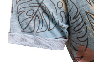 Camiseta de Manga Corta para Hombre, Cuello Redondo, Color Sólido, Corte Regular, Informal, Verano, 100% Algodón, Tejido Transpirable - Product Image 4