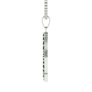 Collier en argent sterling avec pendentif feuille en cristal vert, bijou élégant pour femme, accessoire de mode, cadeau, à porter au quotidien, pièce maîtresse - Product Image 2