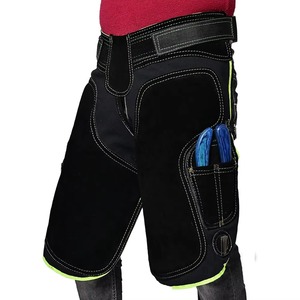 Protège-jambes de fermeur en cuir de haute qualité, réglables, pour le sablage des sabots, équipement de protection professionnel pour fermeurs - Product Image 3
