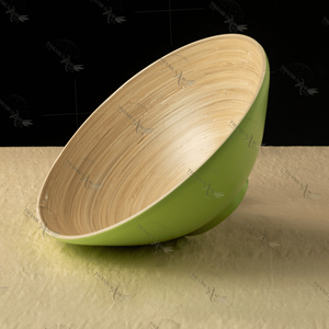 Juego de cuencos de sopa de bambú personalizables duraderos, utensilios de cocina de madera desechables ecológicos, fabricante de Vietnam para uso comercial de alimentos - Product Image 1