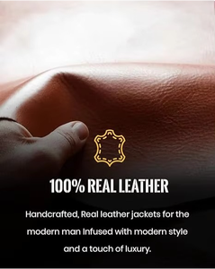 Wholesale Men’s Sheepskin <b>Shearling</b> Pilot <b>Jacket</b>, Fur Leather Winter <b>Jacket</b> with Zipper, Custom OEM Service - Product Image 6