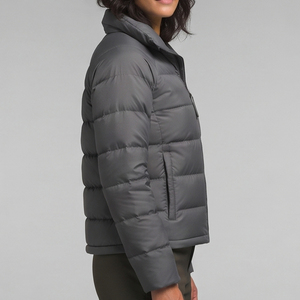 Casual Down Padded Jacket Women Winter Warm <b>Lightweight</b> Quilted Turn Down Collar Padded <b>Coat</b> <b>Ladies</b> Outdoor Casual Padded <b>Coat</b> - Product Image 3
