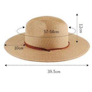 Sombrero de Sol Casual para Adultos, para Playa, Deportes al Aire Libre, Viajes, Sombrero Panamá de Cuero Personalizado, Unisex, de Secado Rápido, Transpirable y Ajustable - Product Image 6