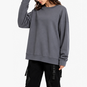 Sudadera Oversize de Moda para Mujer, Estilo Urbano Personalizado, Hombros Caídos, Manga Larga, Sudadera con Estampado Personalizado - Product Image 1
