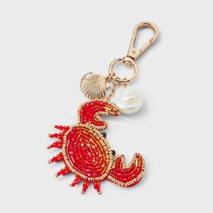 Luxury Floral Embroidery Beaded <b>Keychain</b> Handmade with High Quality Beads for Bags Keys and Accessories - Product Image 1