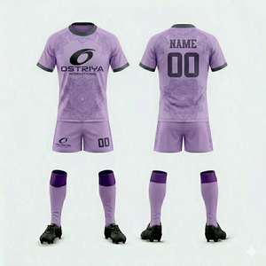 Mejor Fabricante de Uniformes de Rugby Personalizados, Conjunto 100% Poliéster de Secado Rápido, Antibacteriano, con Logotipo Frontal, Tallas Grandes, Unisex, Venta al Por Mayor - Product Image 1