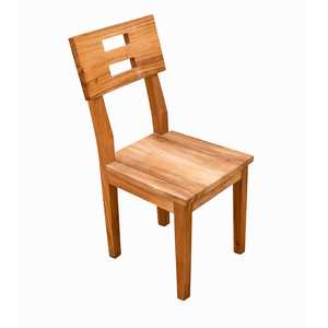Chaise de salle à manger moderne en bois de Suar organique robuste et écologique, style sans accoudoirs, chaise en bois robuste pour entrée, hôtel, décoration commerciale - Product Image 3