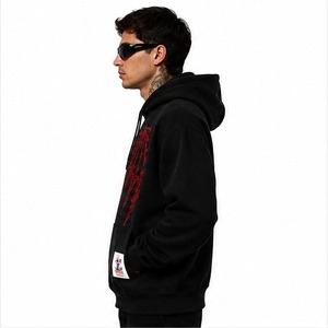 Sudadera con Capucha de Alta Calidad para Hombre, con Pedrería, 100% Algodón, Tejido Suave de Invierno, Construcción Duradera, Detalle de Cristal Brillante, Estilo Urbano Moderno - Product Image 2