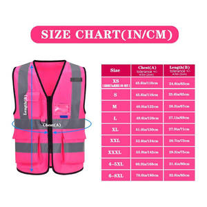 เสื้อกั๊กสะท้อนแสงแบบกำหนดเองสำหรับ OEM ความปลอดภัยสูง มองเห็นได้ชัดเจน มีซิปด้านหน้า ผ้าฝ้าย 100% กันน้ำ ราคาถูก เสื้อกั๊กนิรภัยแบบมองเห็นได้ชัดเจน - Product Image 6
