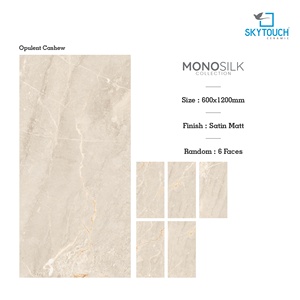 Carreaux de sol et de mur en porcelaine émaillée polie, aspect marbre satiné mat, haute qualité, 600x1200mm, pour salle de bain et salon - Product Image 3