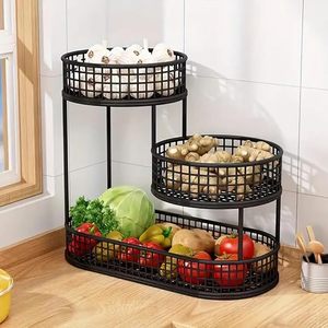 Handmade Metal Fruit <b>Basket</b> With Durable Iron Construction For Fresh Fruit <b>Storage</b> And Contemporary Kitchen Decoration - Product Image 1