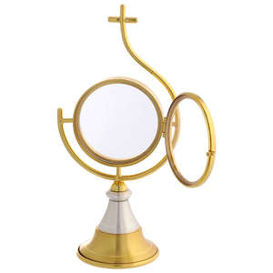 Monstrance en laiton massif durable, Monstrance décorative, Décoration pour l'adoration eucharistique et la prière dans le sanctuaire de l'église - Product Image 3