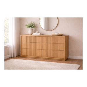 Colección LINEAR RANGE, Muebles de Madera para Dormitorio y Sala de Estar, Cómoda de Madera Duradera y Ecológica de la Mejor Calidad con 6 Cajones - Product Image 1