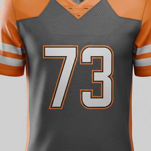 Venta al por Mayor de Camisetas de Fútbol Americano Personalizadas de Manga Corta, Alta Calidad, 100% Poliéster, Color Sólido, Ropa de Equipo, Colores Personalizados, Precios - Product Image 5