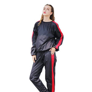 Traje de Sauna Unisex de Poliéster Personalizado al por Mayor con Logotipo Personalizado para Uso Doméstico en Todas las Estaciones para Pérdida de Peso - Product Image 2