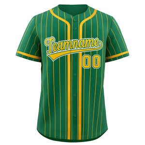 Conjunto de Uniforme de Béisbol Personalizado con Bordado Unisex de Poliéster con Rayas Finas, Jersey Blanco y Negro con Pantalones Cortos - Product Image 1