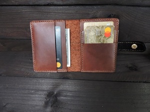 Carteras de cuero de vaca genuino para hombre, tarjeteros, organizador, estilo informal a la moda, bolso de mano corto de piel de vaca, LCH-0105 - Product Image 6