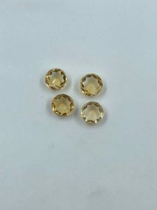 Collier en coquille transparente de citrine, pierre précieuse naturelle taille ronde, 3,14 carats, pendentif de mariage tendance - Product Image 5