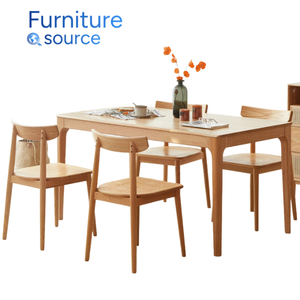 Moderno juego de comedor de madera-Elegante juego de comedor de madera maciza con sillas de comedor japonesas-Exportador de Vietnam Fabricante OEM/ODM - Product Image 2