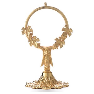 Relicario Tradicional de Latón, Monstrario Redondo con Acabado Dorado, Decoración de Mesa para el Hogar, Uso en Sala de Estar, Diseño Duradero con Metal - Product Image 1