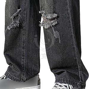 Wholesale Price Men Denim Jeans <b>Pant</b> New Arrival Baggy Jeans Casual Wear Straight Harem Denim <b>Pants</b> OEM Serviced - Product Image 6