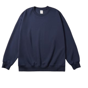 Sudadera Oversize de Cuello Redondo para Hombre, 100% Algodón, Gruesa y Cálida, Lisa, para Streetwear de Invierno - Product Image 1
