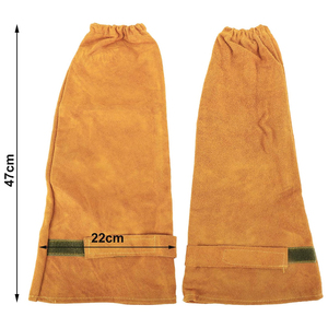 Mangas de cuero de vaca de alta calidad para soldar, resistentes al calor y a las chispas, para soldadores, precio al por mayor, mangas de trabajo para hombre - Product Image 2