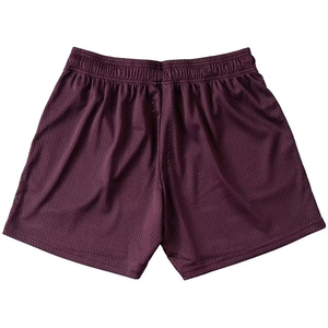 Shorts de sport pour homme en maille respirante de couleur unie, taille élastique, longueur mi-cuisse, en polyester tricoté, décontractés pour l'entraînement - Product Image 2