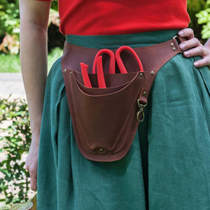 Cinturón de herramientas ajustable de cuero para floristería, organizador de jardinería de alta resistencia, con múltiples bolsillos, profesional, OEM, al por mayor, cinturón de herramientas personalizado. - Product Image 4