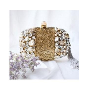 Pochette pour femme la plus demandée des fournisseurs indiens : pochette en résine colorée avec perles et sangles solides pour un style polyvalent - Product Image 1